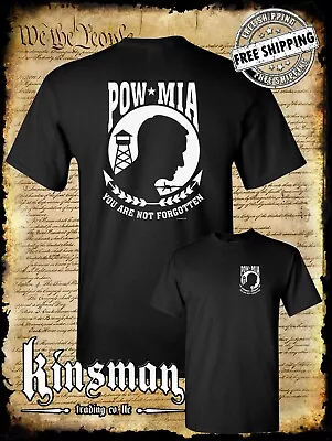 POW - MIA 2-Sided T-Shirt / USA Veteran Marine Army Navy Military • $16.95