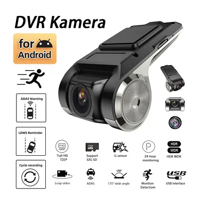 Mini Car DVR Camera ADAS HD Video Recorder Dash Night Vision Cam For Android US • $19.37