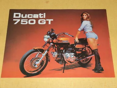 NOS Ducati 750 GT Brochure  The One With THE GIRL Sport  • $24