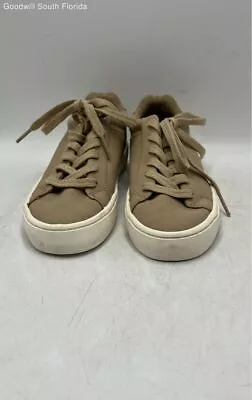 Zara Boys Beige Round Toe Low Top Lace Up Sneaker Shoes Size EUR 32 • $19.49