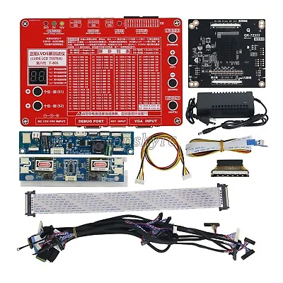 4K 2K LVDS LCD LED Panel Tester W/ 4K Adapter Board2048x1536 For TV Screen Tpys • $90.45