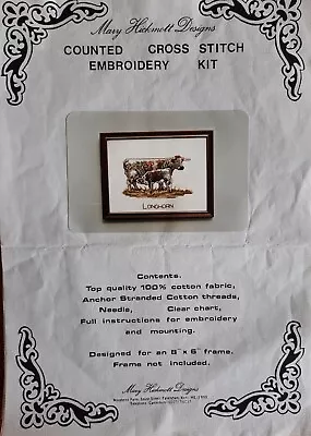 Mary Hickmott Designs Counted Cross Stitch Kit 'Longhorn' • £3.50