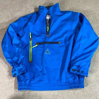 Vintage SOS Jacket Adult Small S Blue Redline Ski Snow Jacket Portugal Winter • $46.67