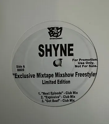 Shyne Exclusive Mixtape Mixshow Freestyles Limited Edition OG Promo 12  Unplayed • $5