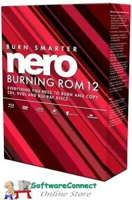 Nero Burning ROM 12 BURN CD DVD BLU-RAYs RIP MUSIC AUDIO For WINDOWS 11 10 8 7 • $29.95