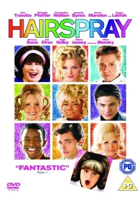 Hairspray (DVD 2007) Travolta Pfeiffer Efron Latifah • £2.59