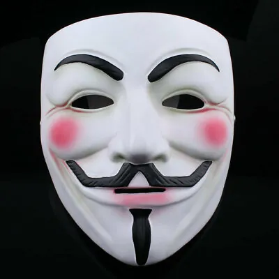V For Vendetta Guy Fawkes Full Face Resin Horror Party Masks Halloween Cosplay • $17.28