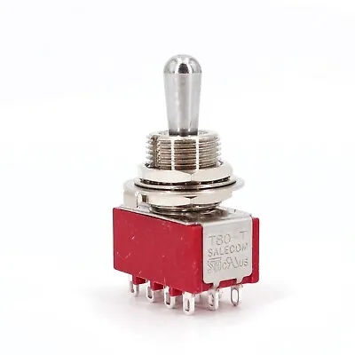 $4.80 • Buy Salecom T845-Z 12-Pin ON-ON-ON DP3T 3 Way Position Mini Toggle Switch