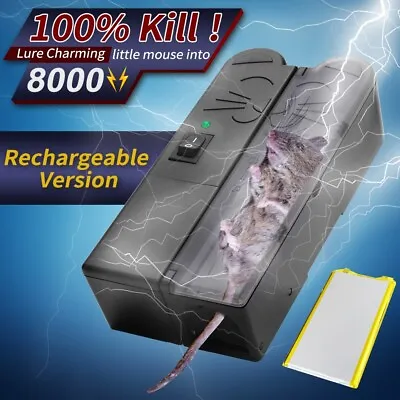 £19.99 • Buy Electronic Mouse Trap Mice Rat Killer Pest Control Zapper Rodent Rechargeable