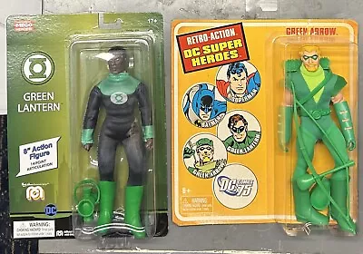 2x Green Lantern Green Arrow 8” Mego Retro-action Heroes • $14.99