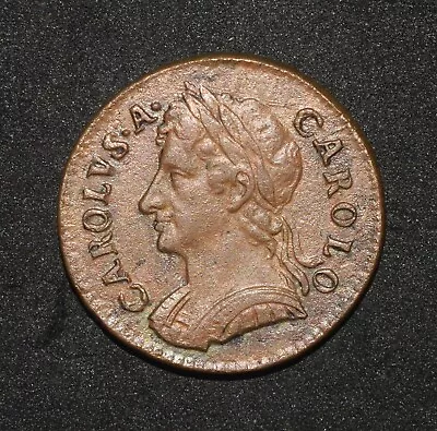 Charles Ii. 1674 Farthing. Very Nice • £300