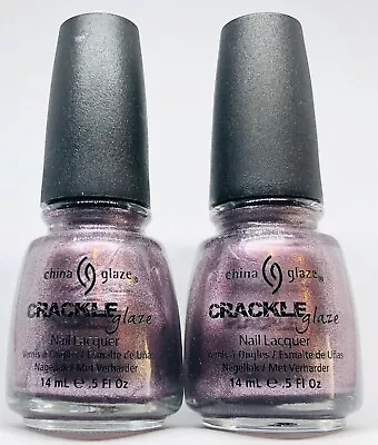 New China Glaze Nail Polish * Metal Crackle Latticed Lilac 1045 Shatter Lacquer • $5.95