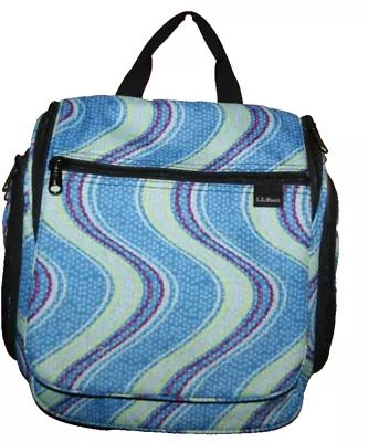 L. L. Bean Hanging Personal Organizer Toiletry Bag Blue Swirl Pattern (Tote W/S) • $19.99