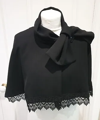 Moi Meme Moitie Rare Black EGL Japanese Mini Cape One Size • £130