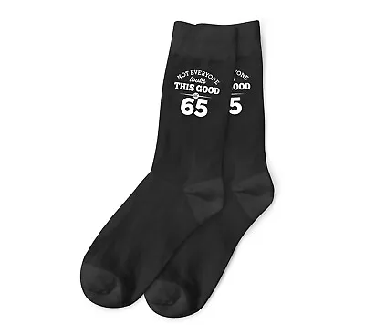 £5.95 • Buy 65th Birthday Gift Present Idea Boy Dad Him Men 65 Black Sock Accessories