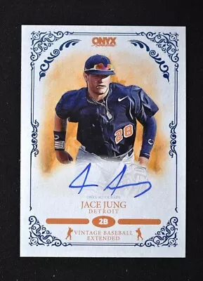 $14.99 • Buy 2022 Onyx Vintage Extended Auto Blue Ink #VA-JJ Jace Jung /400 - Detroit