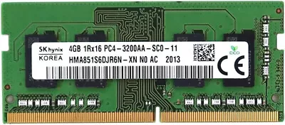 New Hynix 4GB PC4-25600 DDR4-3200 PC4-3200 PC4-3200AA SoDIMM Laptop RAM Memory • $17.50