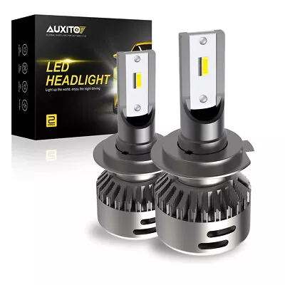 2pcs AUXITO H7 LED Headlight Bulbs Kit High Low Beam 6500K Super White 20000LM • $19.99
