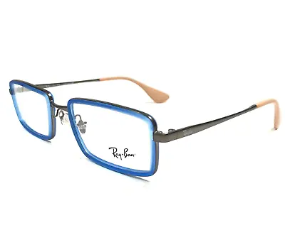 Ray-Ban Eyeglasses Frames RB6337 2620 Blue Gray Rectangular Full Rim 51-18-140 • $34.99