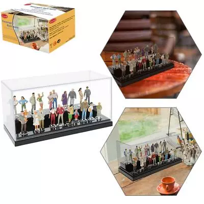 20pcs Mixed All Standing O Scale 1:43 Painted Figures Passengers In Display Box • $21.99