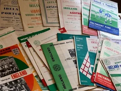 £6.45 • Buy 30  Diff  Vintage Republic Of Ireland Programmes 1947 - 1973  You Choose