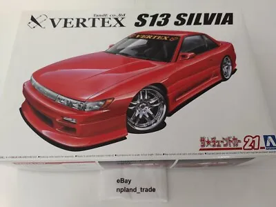 Aoshima 58619 1/24 Scale Model The Tuned Car Kit Vertex Nissan S13 Silvia PS13 • $34.70