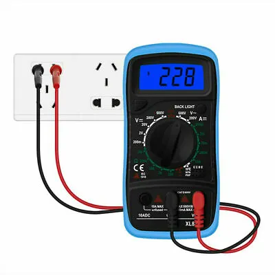 Digital Multimeter AC DC Voltmeter Ammeter Ohmmeter Volt Tester Meter XL830L USA • $8.95