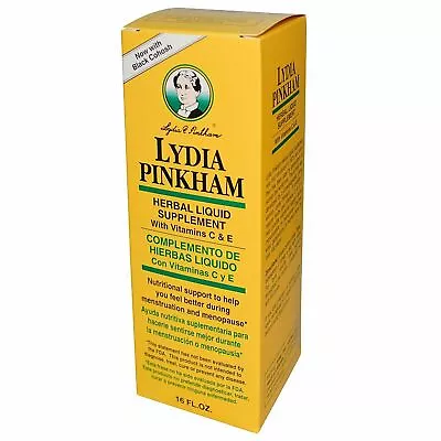 Lydia Pinkham Menstruation & Menopause Nutritional Support Herbal Liquid 16oz • $23.49