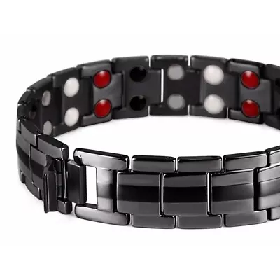 Titanium Steel Magnetic Bracelet For Men Arthritis Pain Relief Balance Energy • $24.99