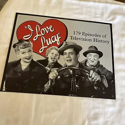 Vintage 1999 I Love Lucy 179 Episodes Of Television History Metal Sign 15x12 • $17.50