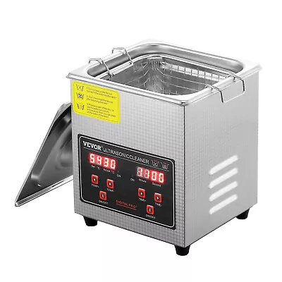 VEVOR 2L Ultrasonic Cleaner With Timer Heating Machine Digital Sonic Cleaner • $74.99