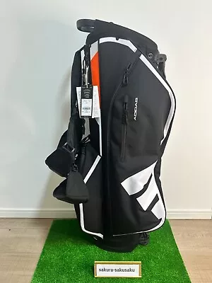 Adidas Golf Stand Caddy Bag THREE BAR 8.5 X 47 Inch 2.6kg Black DG711 • $230