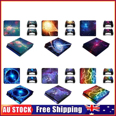 $11.99 • Buy Skin Sticker For PS4 Slim Decal For Sony Playstation 4 Slim Console Controller