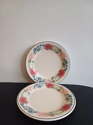 Hornsea Pottery Romance Design 10.5 Inch Dinner Plates X 2 - Minimal Use Only • £15