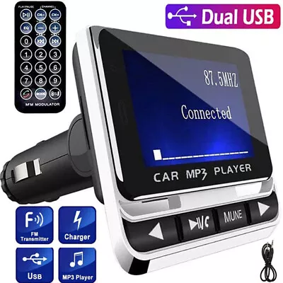 Bluetooth Wireless FM Transmitter Car MP3 Player Radio Adapter Kit USB Charger • $16