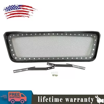 For 2004-2008 Ford F150 Black Rivet Bolt Steel Mesh Front Bumper Grill Grille • $78.11