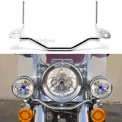 $59.99 • Buy Spot Fog Passing Light Lamp Turn Signal Bracket Bar For Harley Road King 94-13