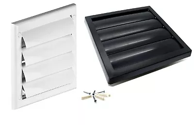 Gravity Flaps Louvre Cover Air Vent Grill Ventilation Duct Fan Wall Grille New • £7.99