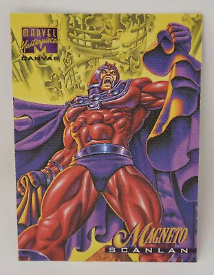 Marvel Masterpieces 1995 Magneto GGA Canvas Trading Card 13 Of 22 • $18