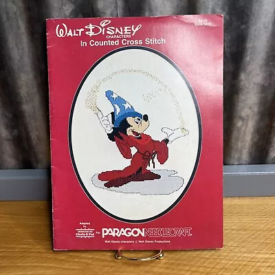 Paragon Walt Disney Characters Counted Cross Stitch Pattern Book Mickey Mouse • $13