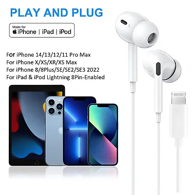 $17.09 • Buy Genuine Earphones Headphones Apple Ear Pods For IPhone 14 13 Pro Max SE 11 12 XR