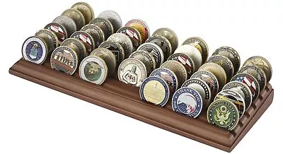 Military Challenge Coin Display Holder6 Row Challenge Coin Stand Case Holds ... • $39.80