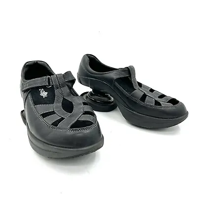 $78.99 • Buy Z Coil Black Strap Sandal Style Orthopedic Spring Shoes Women's Size 8