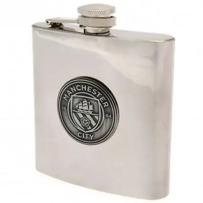 Manchester City FC Hip Flask (football Club Souvenirs Memorabilia) • £21.70