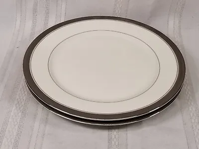 2 Mikasa Palatial Platinum Dinner Plates • $30.96