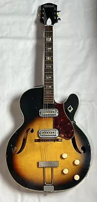 Vintage 1960s Harmony Meteor H70 Sunburst Electric Guitar No Reserve • $649.99