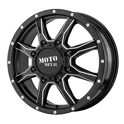 Moto Metal 20x8.25 Mo995 Front Dually Wheel Satin Black Milled 8x210 +127mm • $145.18