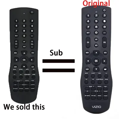 US New Remote VR1 For Vizio Plasma LCD TV P42 P50 VP504 GV42L VF550XVT VL470M • $6.84