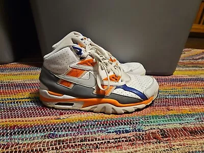 Nike Air Trainer SC Bo Jackson Shoes 9 White Orange Gray 302346-106 Knicks Men's • $50