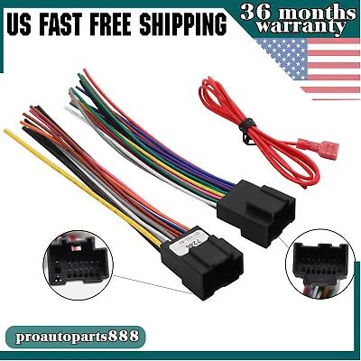 Aftermarket Car Stereo Radio Wiring Harness Adapter For Cadillac Chevy 2007-2014 • $9.25